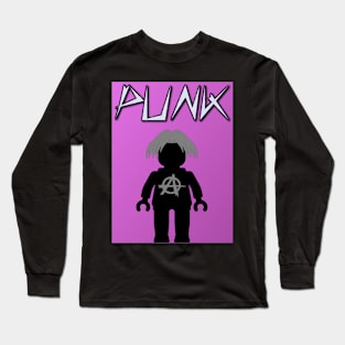 Punk Guitarist Minifig, Customize My Minifig Long Sleeve T-Shirt